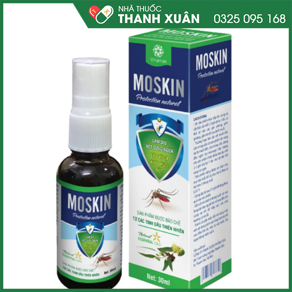 Xịt muỗi Moskin+ kem đuổi muỗi dịu nhẹ cho bé
